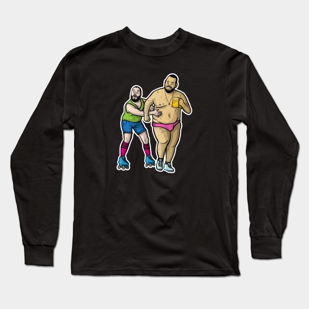 Two Bears Long Sleeve T-Shirt by Baddest Shirt Co.
